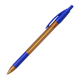 Ручка автомат R-301 Amber Matic&Grip синяя 0.7/125мм корпус оранжевый рез.грип ERICH KRAUSE 58090