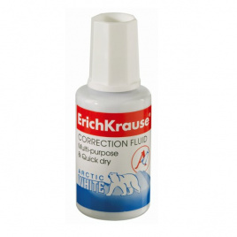 Корректирующая жидкость спиртовая основа 20мл с кисточкой Arctic White ERICH KRAUSE 6