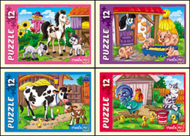 ПАЗЛЫ 12 элементов. ФЕРМА (Арт. П12-5640) кратно 32