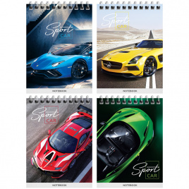 Блокнот А6 40л. на гребне ArtSpace Гонки. Sport cars