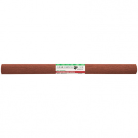 Бумага крепированная Greenwich Line, 50*250см, 32г/м2, коричневая, в рулоне