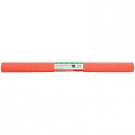 Бумага крепированная Greenwich Line, 50*250см, 32г/м2, лосось, в рулоне