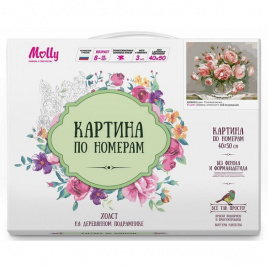 Картина по номерам красками на холсте 40*50 Бузин.Розовый вечер MOLLY КН0605
