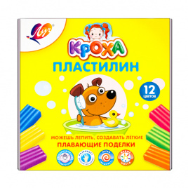 Пластилин плавающий 12цв Кроха стек карт упак ЛУЧ 29C 1769-08