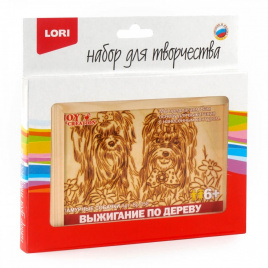 LORI Выжигание в рамке Гламурные собачки Вр-058