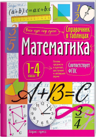 Справочник в таблицах. Математика. 1-4 кл.