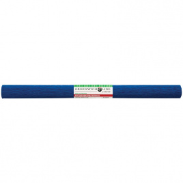 Бумага крепированная Greenwich Line, 50*250см, 32г/м2, темно-синяя, в рулоне