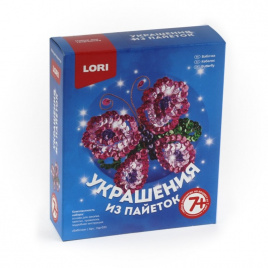 LORI Украшения из пайеток Заколка БабочкаУкр-033