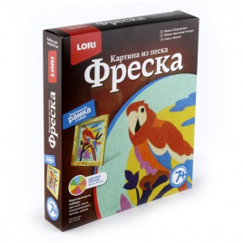 LORI Фреска. Карт.из песка Попугай араКп-034
