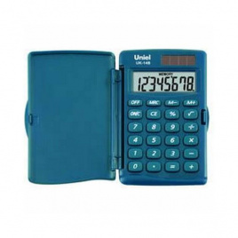 Калькулятор карманный 08-разрядный 6*9см морская волна е/п UNIEL UK-14B