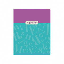 Тетрадь 48л линейка мелов Monocolor.Letters ассорти (4диз) 65г/м2 BG Т5ск48 11055