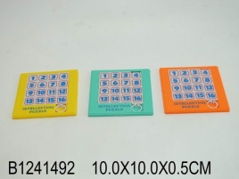 Головоломка (10х10х0,5см) Пятнашки (16 элементов, цвет микс) (Арт. 1241492)