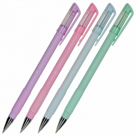 Ручка шариковая BRUNO VISCONTI EasyWrite, СИНЯЯ, Zefir, ассорти, узел 0,5 мм, линия письма 0,3 мм, 20-0206