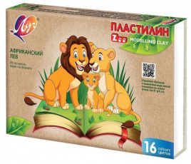 Пластилин ЛУЧ ZOO 16 цв. 240 г со стеком