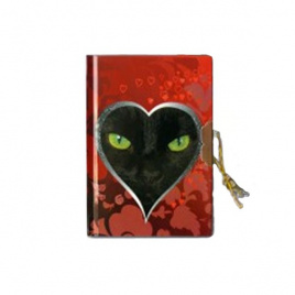 Книжка записная 90*130 56л линия тв ламин Кошки ассорти + замочек JOSEF OTTEN 913_ZA