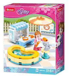 Конструктор пластиковый Sluban в яйцеДрессировка питомца-3(79 деталей) ( Арт.M38-B0970C)