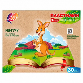 Пластилин 30цв 450г ZOO карт упак ЛУЧ 31С 2064-08