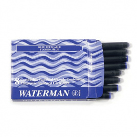 Картриджи чернильные WATERMAN, КОМПЛЕКТ 8 шт., S0110860, синие