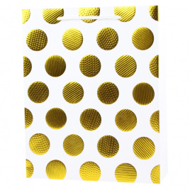 Пакет подарочный 26*32*10см бумага Polka Dots DEVENTE 9041115
