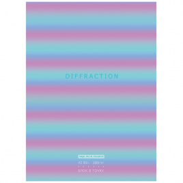 Записная книжка А5 80л. BG Diffraction, матовая ламинация, блок в точку