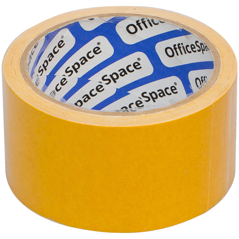 Клейкая лента двусторонняя OfficeSpace, 50мм*10м, полипропилен фото 1