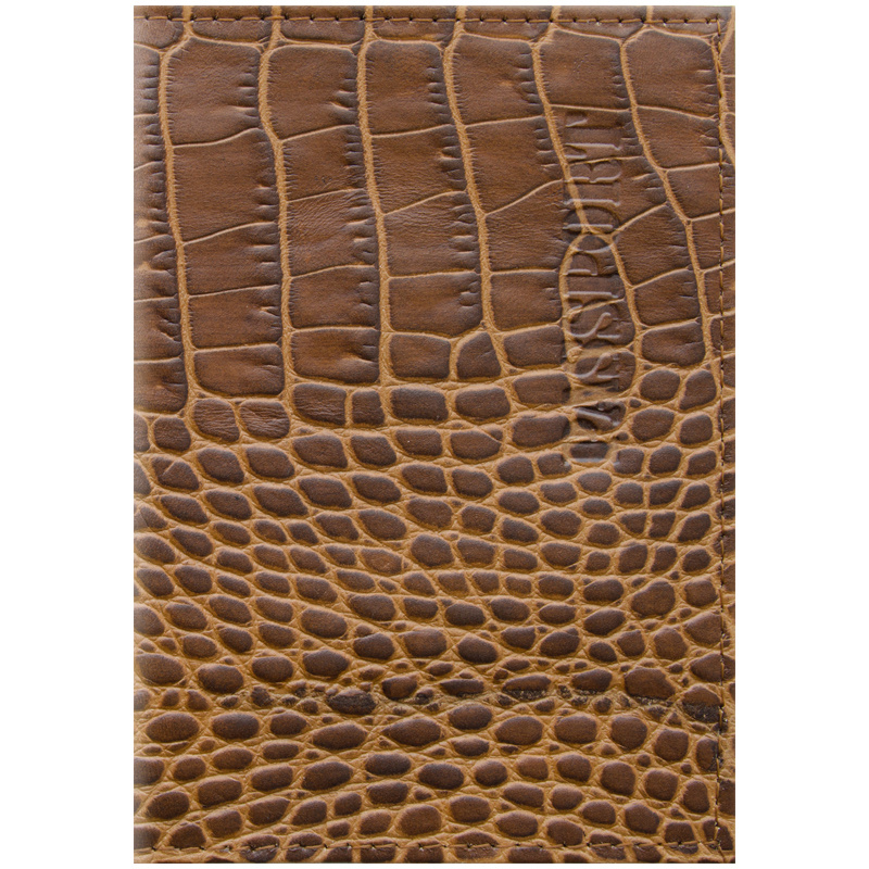 Обложка для паспорта OfficeSpace Сагат кожа, кофе с молоком фото 1