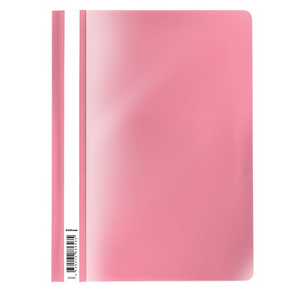 Скоросшиватель пласт мягкий б/перф А4 0,16мм с прозр. верхом Fizzy Pastel роз ERICH KRAUSE 53659 фото 1