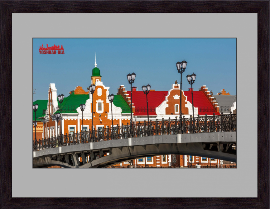 Постер в рамке.Гоголевский мост (цв.гориз) 30*40 фото 1