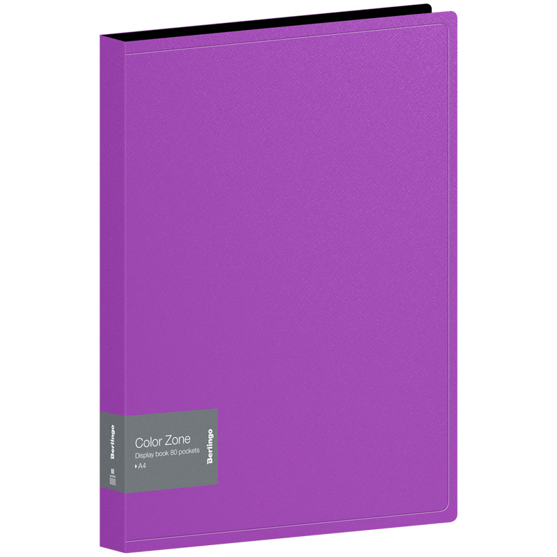 Папка с 80 вкладышами Berlingo Color Zone, 30мм, 1000мкм, фиолетовая фото 1