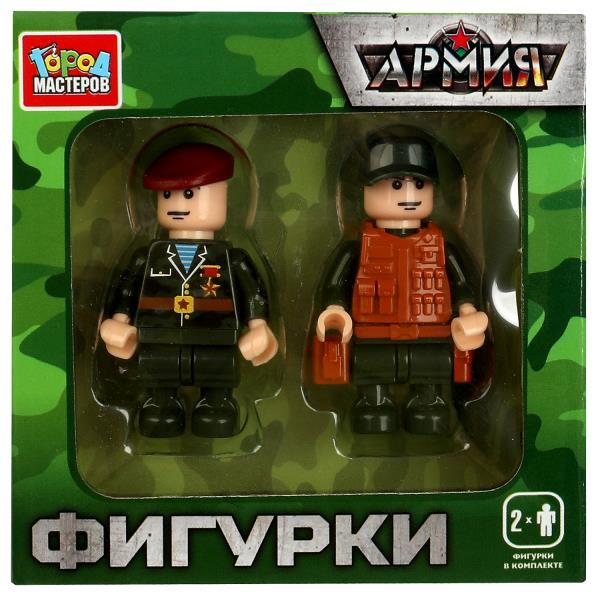 Конструктор фигурки армия, 2 шт. Город мастеров в кор.2*40шт фото 1
