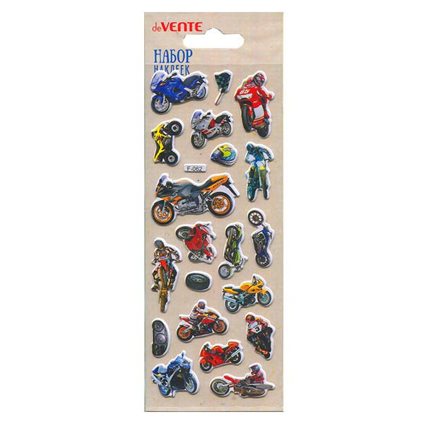 Наклейки в наборе PVC Set 1 многоразовые ассорти (3диз) е/п DEVENTE 8004195 фото 1