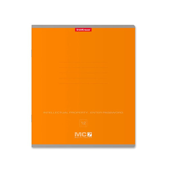 Тетрадь 12л крупная клетка мелов MC-7 ассорти (5диз) 60г/м2 ERICH KRAUSE 56292 фото 1